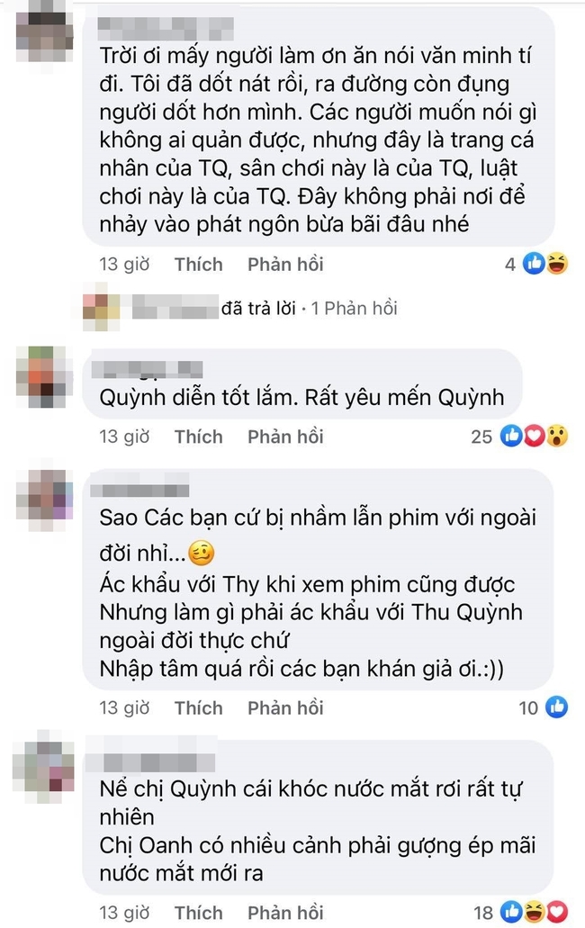 Hương vị tình thân: Đăng ảnh Thy ngã liền bị anti chửi là &quot;con hãm...&quot;, Thu Quỳnh đáp trả thế nào mà được khen nức nở - Ảnh 4.