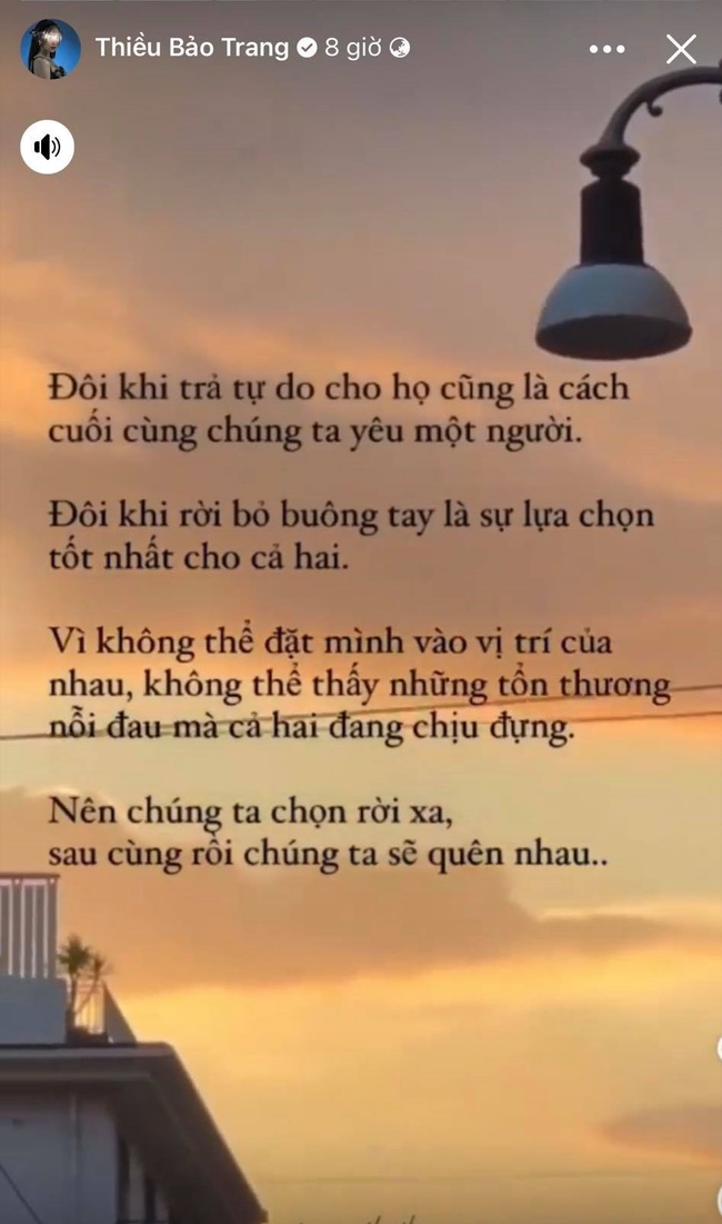 Thiều Bảo Trang ẩn ý giữa tin đồn chia tay Phương Uyên: "Buông tay là lựa chọn tốt nhất cho cả hai" - Ảnh 2. Thiều Bảo Trang ẩn ý giữa tin đồn chia tay Phương Uyên: "Buông tay là lựa chọn tốt nhất cho cả hai" - Ảnh 2.