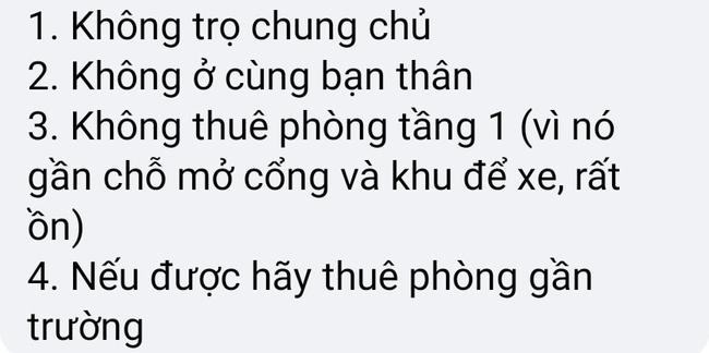 &quot;Ma cũ&quot; chia sẻ loạt kinh nghiệm tìm phòng trọ cho tân sinh viên, nhiều chi tiết thấy &quot;rùng mình&quot; nhưng ngẫm lại sao đúng thế - Ảnh 6.