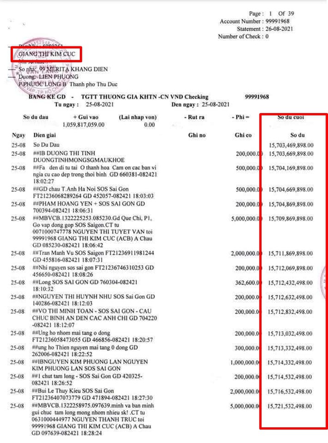 Giang Kim Cúc phân trần vụ lộ sao kê có số dư gần 20 tỷ trong quỹ nhưng vẫn liên tục livestream kêu hết tiền - Ảnh 2.