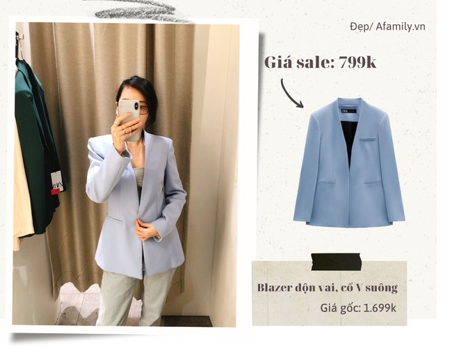 Blazer Zara sale đồng giá 799k: Áo vải tweed đẹp mê, có mẫu chuẩn style sang chảnh của chị đẹp Son Ye Jin - Ảnh 2.