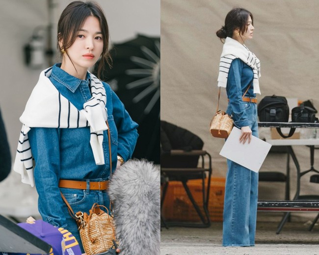 Ở tuổi U40, Song Hye Kyo diện quần jeans đẹp và sang từ trong phim ra ngoài đời - Ảnh 3.