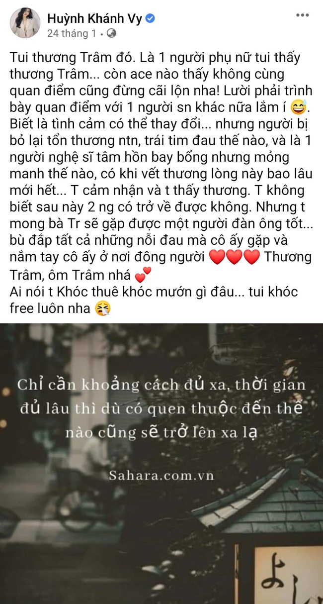 &quot;Hot&quot; lại bài đăng của vợ Phan Mạnh Quỳnh tiết lộ Thiều Bảo Trâm đau khổ ra sao trong cuộc tình với Sơn Tùng - Ảnh 2.