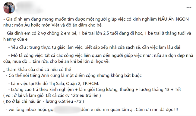 Làm &quot;vú nuôi&quot; cho giới nhà giàu chưa bao giờ KHÓ ĐẾN THẾ, nhìn loạt tiêu chí tuyển dụng lẫn CV xong chỉ biết đơ người, đến CEO cũng chưa chắc trúng tuyển! - Ảnh 4.