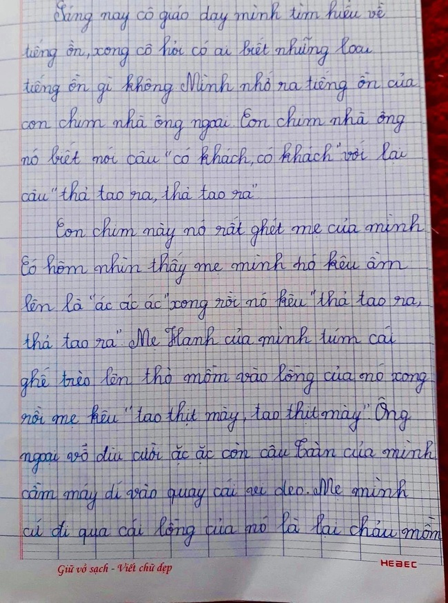 Cô giáo ra đề bài về những loại tiếng ỒN, học sinh lớp 5 &quot;bóc phốt&quot; cả mẹ lẫn bố, đọc câu cuối chỉ muốn độn thổ cho khỏi ngượng - Ảnh 1.