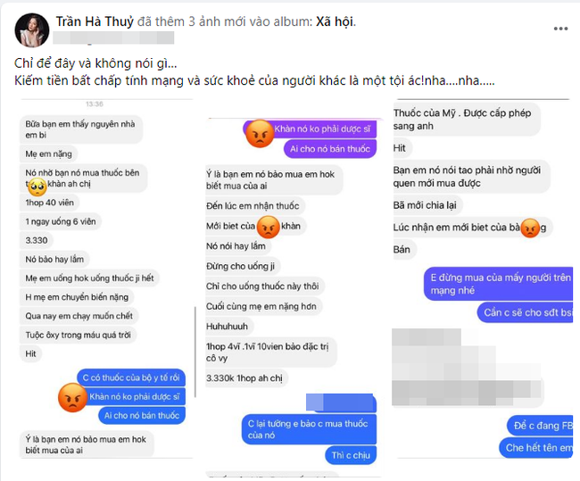 Xôn xao thông tin ca sĩ Thủy Bi tố nhân vật tên Khàn bán thuốc làm bệnh nhân chuyển nặng - Ảnh 1.