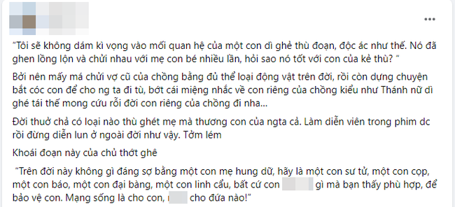 Nóng: Phan Như Thảo "nổi giận" mắng vợ cũ của chồng đại gia thậm tệ vì chuyện mẹ ghẻ - con chồng - Ảnh 2. Nóng: Phan Như Thảo "nổi giận" mắng vợ cũ của chồng đại gia thậm tệ vì chuyện mẹ ghẻ - con chồng - Ảnh 2.