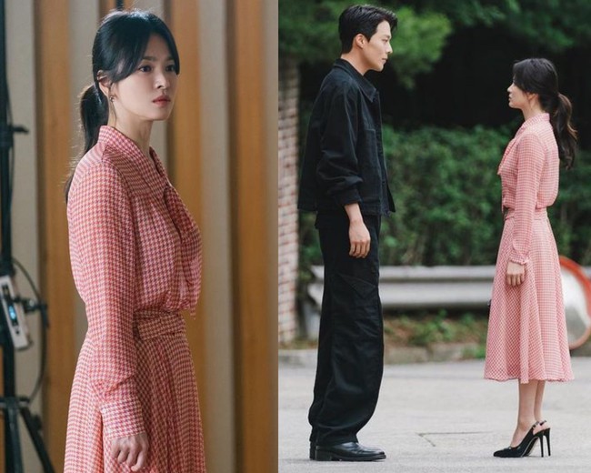 Song Hye Kyo diện đồ màu hồng sang chảnh ngút ngàn, không bao giờ mắc lỗi - Ảnh 8.
