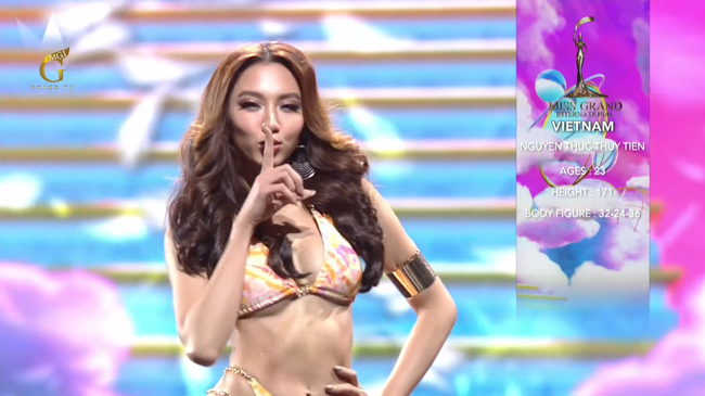 Thùy Tiên khiến khản giả &quot;đổ rạp&quot; trước màn khoe body cực cháy trong phần trình diễn bikini tại đêm chung kết Miss Grand 2021 - Ảnh 4.
