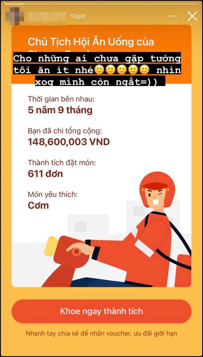 Đặt đồ ăn từ năm này sang năm khác, dân mạng &quot;kinh ngạc&quot; với số đồ đơn hàng và tổng chi khủng trong tổng kết của ứng dụng giao hàng - Ảnh 6.