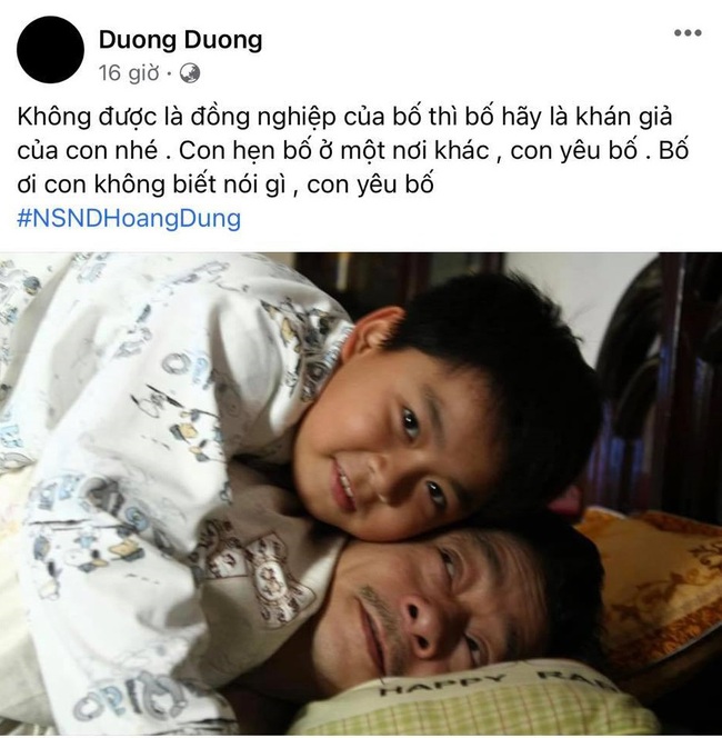 Hai con trai cố NSND Hoàng Dũng cùng những lời nhắn nhủ cuối cùng cho bố: “Con hẹn bố ở một nơi khác, con yêu bố” - Ảnh 2.