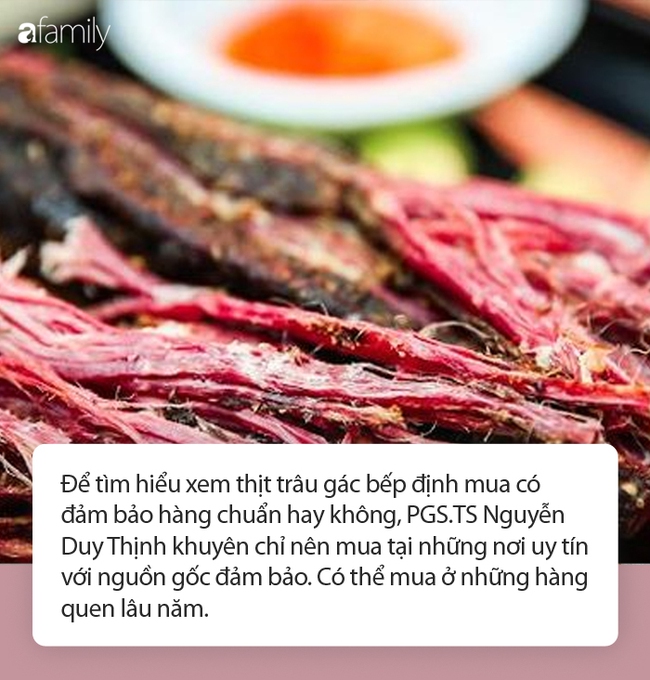 Mất toi tiền triệu do mua phải thịt trâu gác bếp bị làm giả: Chuyên gia đưa ra 3 tiêu chí quan trọng nhất để nhận diện - Ảnh 2. Mất toi tiền triệu do mua phải thịt trâu gác bếp bị làm giả: Chuyên gia đưa ra 3 tiêu chí quan trọng nhất để nhận diện - Ảnh 2.