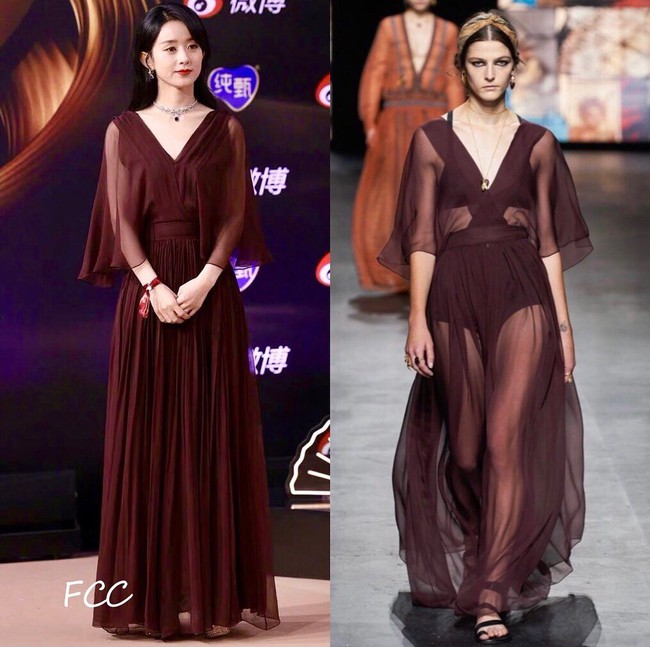 Loạt sao sửa váy tại Đêm hội Weibo, tiếc thay cho Angela Baby vì bỏ mất phụ kiện này mà kém sang hơn bản gốc - Ảnh 5. Loạt sao sửa váy tại Đêm hội Weibo, tiếc thay cho Angela Baby vì bỏ mất phụ kiện này mà kém sang hơn bản gốc - Ảnh 5.
