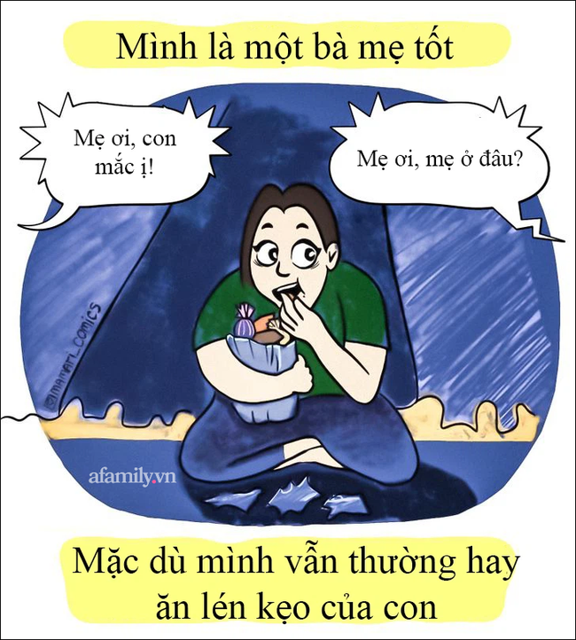 Cười ná thở với lời &quot;thú tội&quot; của bà mẹ 2 con: Mình vẫn là bà mẹ tốt dù mình ăn lén kẹo của con và lừa con làm những trò ngớ ngẩn - Ảnh 4.