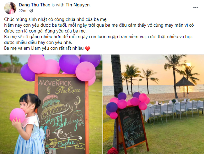 Tròn 3 tuổi, con gái lớn của Đặng Thu Thảo gây chú ý nhờ sở hữu ngoại hình nổi bật - Ảnh 1. Tròn 3 tuổi, con gái lớn của Đặng Thu Thảo gây chú ý nhờ sở hữu ngoại hình nổi bật - Ảnh 1.