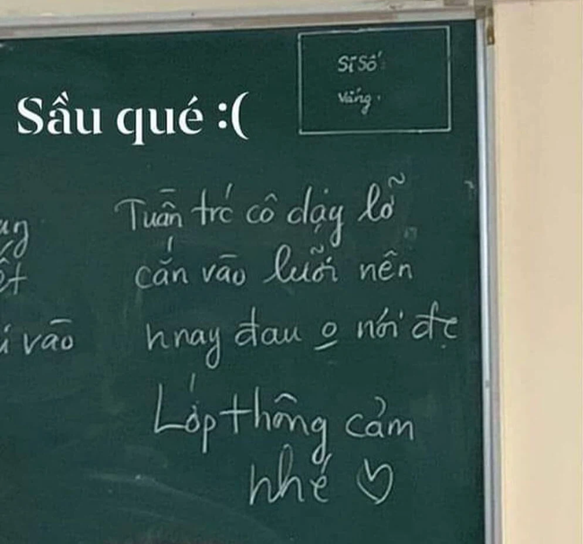 Cô giáo xin lỗi vì không thể giảng bài, đọc lý do được "khổ chủ" trình bày trên bảng mà học sinh vừa thương vừa không nhịn được cười - Ảnh 1. Cô giáo xin lỗi vì không thể giảng bài, đọc lý do được "khổ chủ" trình bày trên bảng mà học sinh vừa thương vừa không nhịn được cười - Ảnh 1.