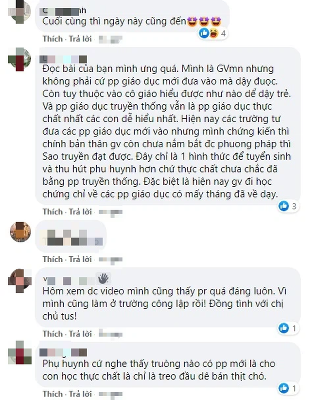 Từ câu chuyện &quot;Liên tiếp xin việc bị từ chối vì là giáo viên truyền thống&quot; đến tranh cãi &quot;Liệu có phải chỉ giáo viên Montessori mới được xem là... hiện đại?&quot; - Ảnh 2.