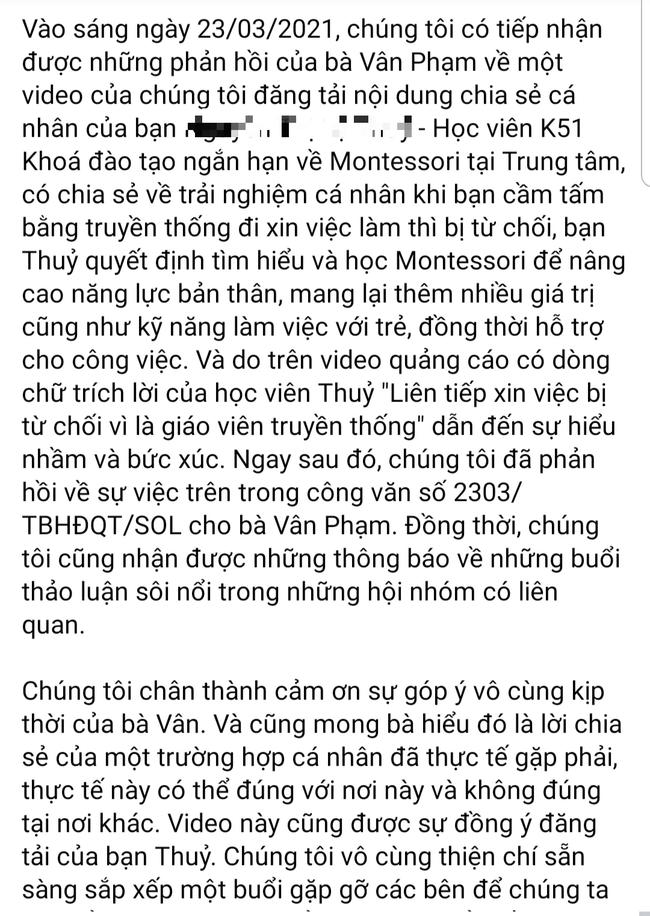 Từ câu chuyện &quot;Liên tiếp xin việc bị từ chối vì là giáo viên truyền thống&quot; đến tranh cãi &quot;Chỉ giáo viên Montessori mới được xem là... hiện đại?&quot; - Ảnh 6.