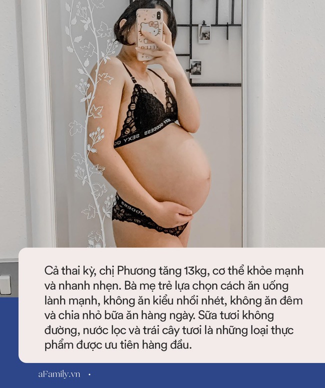 Mẹ 9x mang thai không tăng cân nhiều mà sinh con rất &quot;trộm vía&quot;, sau sinh hơn 2 tháng về dáng nuột nà khiến chị em &quot;lác mắt&quot; - Ảnh 6.