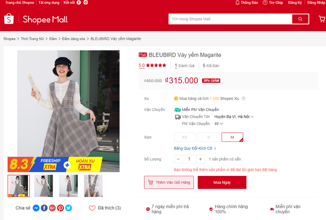 10 mẫu váy xinh ngất ngây đang được các shop giảm sâu tới 50% để chị em mặc đẹp từ 8/3 đến hết Hè - Ảnh 11. 10 mẫu váy xinh ngất ngây đang được các shop giảm sâu tới 50% để chị em mặc đẹp từ 8/3 đến hết Hè - Ảnh 11.