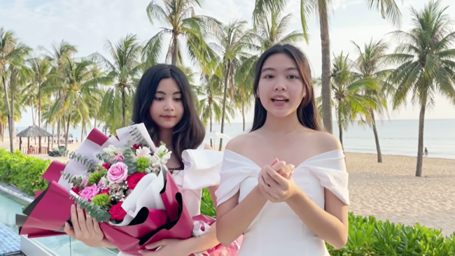 Chẳng những có nhan sắc, con gái Lọ Lem của Quyền Linh còn sở hữu tố chất đáng khen, chỉ nói một câu cũng toát lên khí chất Hoa hậu - Ảnh 4. Chẳng những có nhan sắc, con gái Lọ Lem của Quyền Linh còn sở hữu tố chất đáng khen, chỉ nói một câu cũng toát lên khí chất Hoa hậu - Ảnh 4.