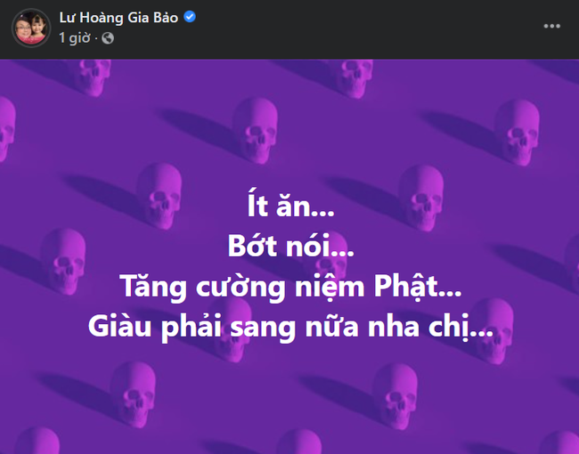 &quot;Con trai&quot; danh hài Hoài Linh bất ngờ đăng dòng trạng thái bóng gió nhắc nhở người phụ nữ không tiện nhắc tên: &quot;giàu phải sang nữa nhé chị&quot;  - Ảnh 3.