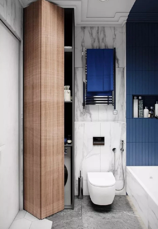 2 gợi ý hoàn hảo để đặt máy giặt trong không gian nhà tắm chỉ rộng vỏn vẹn 5m2 - Ảnh 5.