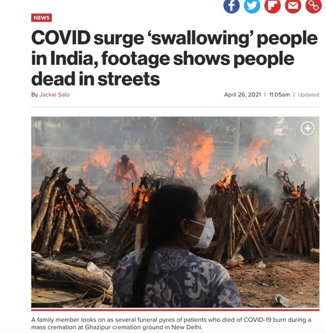 Sự thật phía sau đoạn clip người dân Ấn Độ mắc Covid-19 ngã gục, nằm la liệt trên đường phố đang gây bão mạng xã hội  - Ảnh 4.