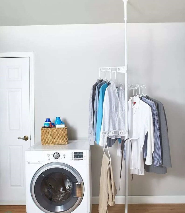 No more place to dry clothes because the balcony is being used for virtual living, here are some effective and space-saving solutions for drying clothes - photo 4.