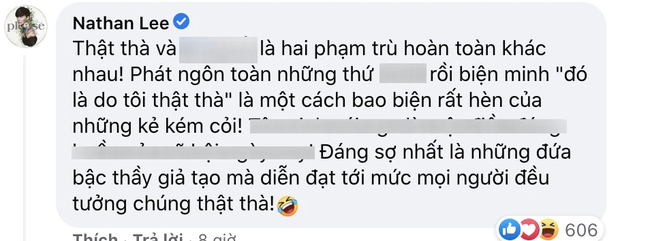 Giữa drama, Nathan Lee bỗng ám chỉ: &quot;Bậc thầy của giả tạo diễn đạt tới mức mọi người đều tưởng thật thà&quot; - Ảnh 1.