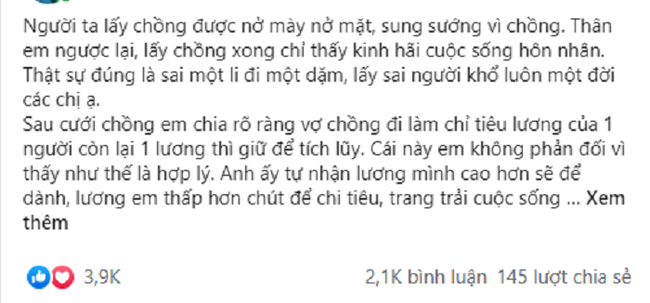 Chồng đưa vợ 50k, &quot;khoán&quot; đi chợ mua đủ thức ăn cho cả ngày, ai ngờ tới bữa nhìn mâm cơm cô nấu mà anh không cất được thành lời - Ảnh 1.