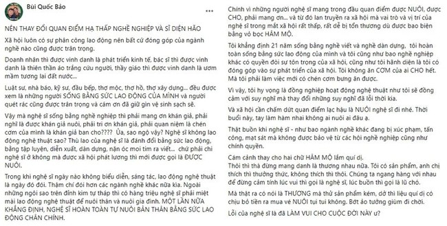 Quan điểm &quot;công chúng nuôi nghệ sĩ&quot; của bà Nguyễn Phương Hằng khiến dàn nghệ sĩ Việt xôn xao: &quot;Nghệ sĩ kiếm tiền từ công chúng mà lại im lặng hại công chúng!&quot; - Ảnh 2.