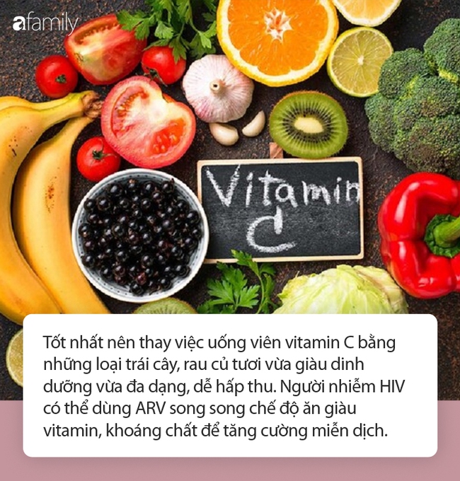 Phòng chống dịch Covid-19: Người nhiễm HIV uống vitamin C hay uống thuốc gì để tăng cường đề kháng? - Ảnh 4.