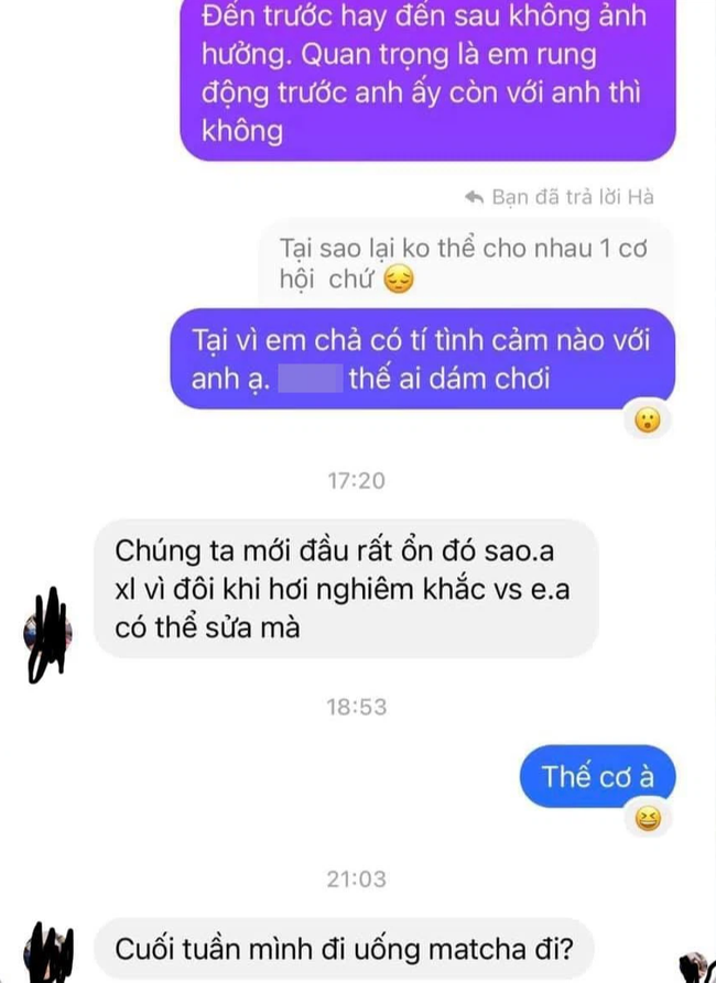 Phốt lớn: Đòi người yêu "quan hệ" không được, người đàn ông nói thẳng việc "bóc bánh trả tiền", sau lưng đi tỏ tình cùng cô gái khác và cái kết đắng! - Ảnh 5. Phốt lớn: Đòi người yêu "quan hệ" không được, người đàn ông nói thẳng việc "bóc bánh trả tiền", sau lưng đi tỏ tình cùng cô gái khác và cái kết đắng! - Ảnh 5.