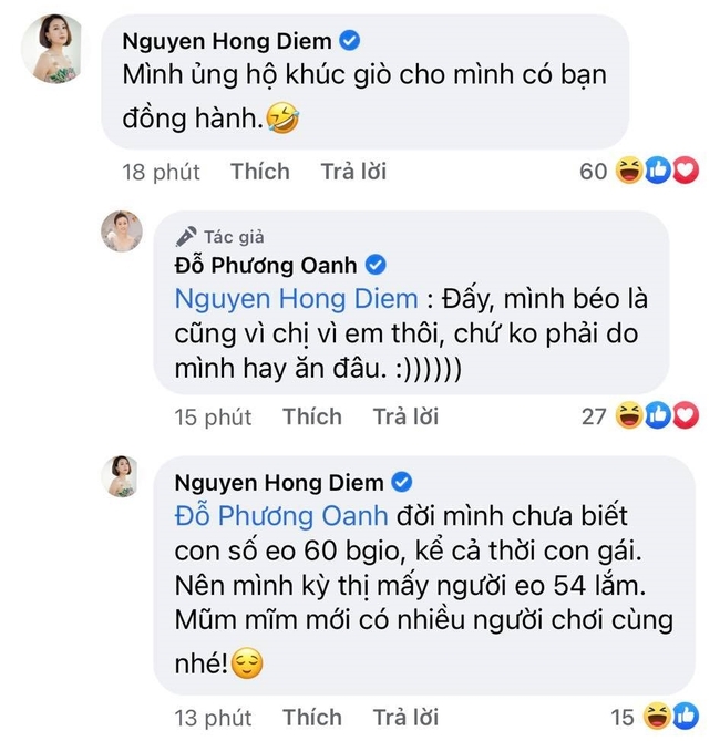 Phương Oanh muốn lấy lại vòng eo 54cm sau khi tăng cân đóng Hương vị tình thân, Hồng Diễm ngăn cản vì &quot;kỳ thị eo 54&quot; - Ảnh 2.