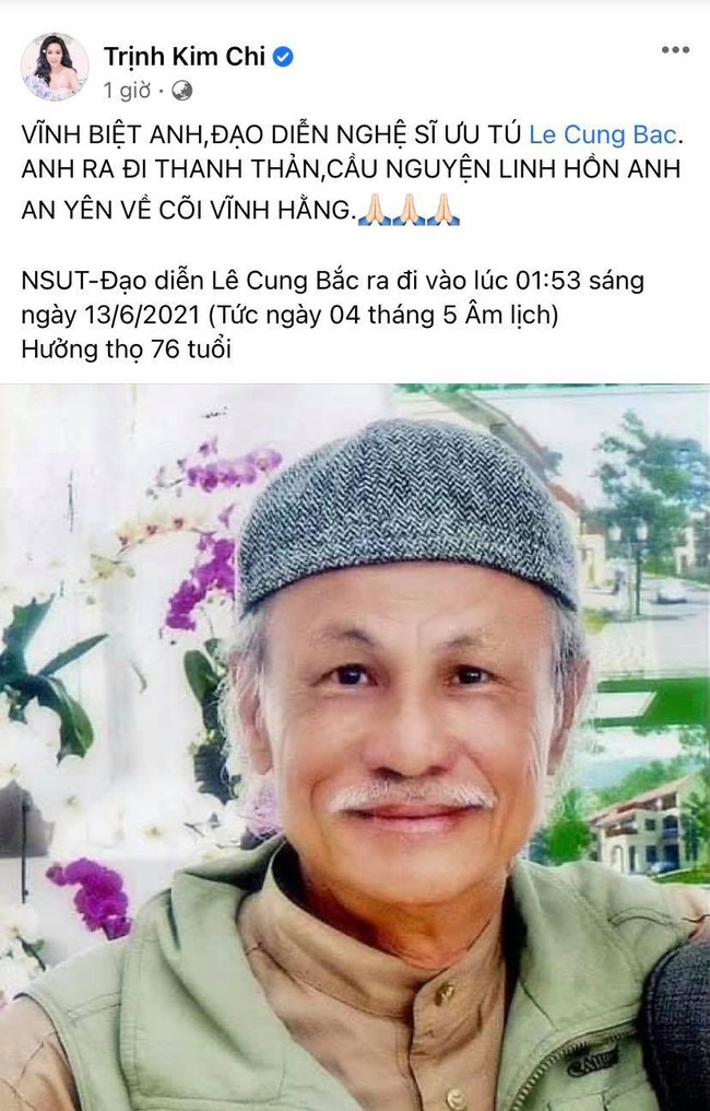 Đạo diễn "Người đẹp Tây Đô" qua đời, Việt Trinh và dàn sao Việt bàng hoàng thương tiếc - Ảnh 3.