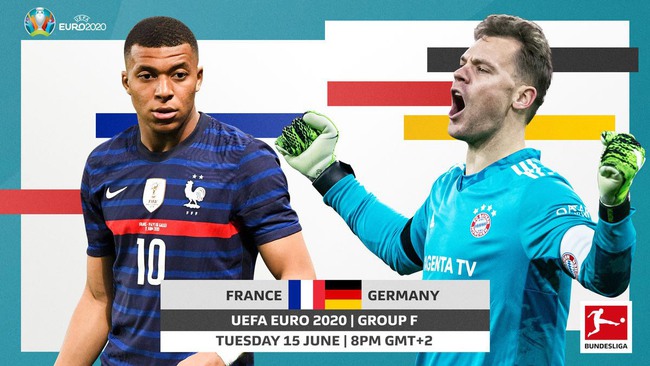 Lịch thi đấu EURO 2020 ngày 15/6: Nóng cuộc &quot;đại chiến&quot; giữa hai ứng cử viên hàng đầu ngôi vô địch Pháp - Đức - Ảnh 2.
