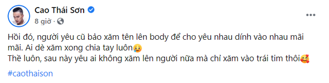 Cao Thái Sơn khoe hình xăm tên người yêu cũ gần chỗ nhạy cảm, Lương Bằng Quang lập tức làm "thánh soi" - Ảnh 2.