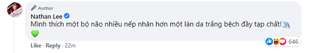 Chia sẻ bài viết liên quan tới Ngọc Trinh, Nathan Lee nói: &quot;Thích một bộ não nhiều nếp nhăn hơn một làn da trắng bệch đầy tạp chất&quot;  - Ảnh 3.