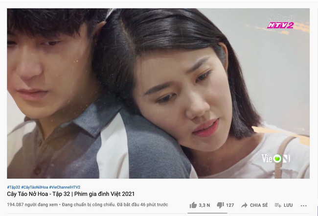 Cây táo nở hoa lập kỷ lục phim truyền hình Việt có lượt xem cùng lúc cao nhất mọi thời đại trên Youtube - Ảnh 2.