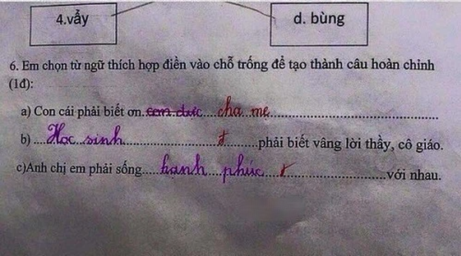 Bài kiểm tra có câu: &quot;Nếu là nông dân gặp phải tình trạng thua lỗ thì em làm gì&quot;, cậu bé viết 4 từ mà cô không thốt nên lời - Ảnh 3.