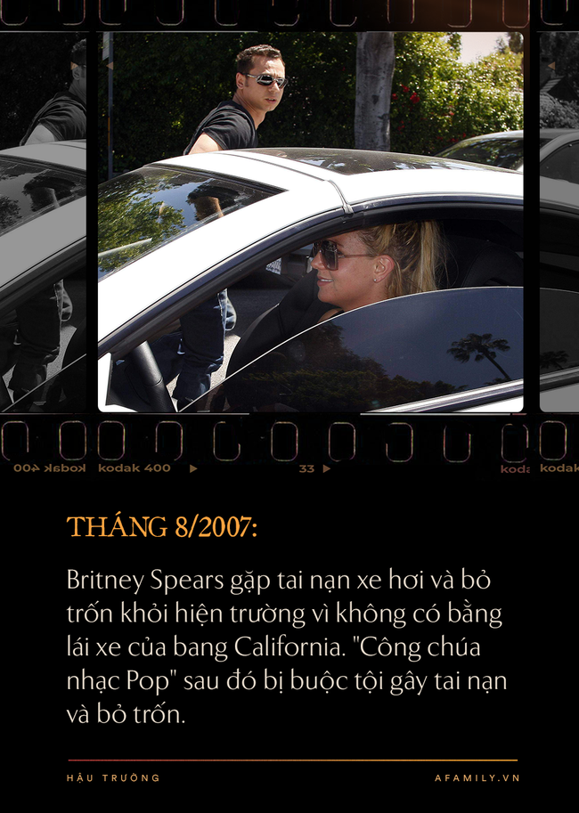 Năm 2007 đen tối cùng cực của Britney Spears: Tự cạo trọc đầu, lái xe gây tai nạn rồi bỏ trốn, bị cáo buộc lạm dụng hai con trai - Ảnh 6.