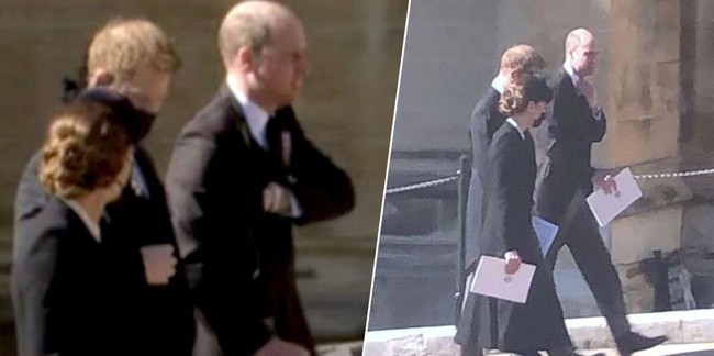 Sự thật chua chát phía sau khoảnh khắc Harry cùng vợ chồng Công nương Kate trò chuyện sau đám tang Hoàng tế Philip - Ảnh 1.