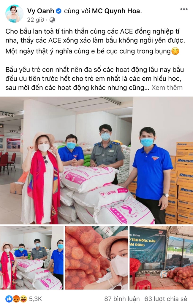 Vy Oanh đưa ra loạt bằng chứng việc âm thầm làm từ thiện và không quên đá xoáy ai đó &quot;chửi sang sảng&quot; mình mỗi ngày - Ảnh 2.