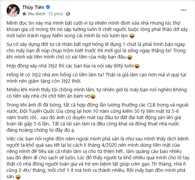 Thủy Tiên có động thái khó hiểu liên quan đến vụ lùm xùm xây lại biệt thự 1000m2 - Ảnh 2.