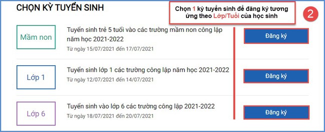 Ngày mai (12/7) bắt đầu tổ chức tuyển sinh trực tuyến lớp 1 và lớp 6, Sở GD-ĐT Hà Nội đưa ra tài liệu hướng dẫn chi tiết - Ảnh 4. Ngày mai (12/7) bắt đầu tổ chức tuyển sinh trực tuyến lớp 1 và lớp 6, Sở GD-ĐT Hà Nội đưa ra tài liệu hướng dẫn chi tiết - Ảnh 4.