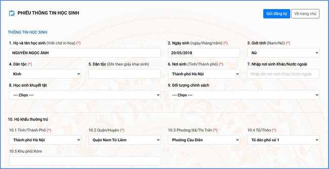 Ngày mai (12/7) bắt đầu tổ chức tuyển sinh trực tuyến lớp 1 và lớp 6, Sở GD-ĐT Hà Nội đưa ra tài liệu hướng dẫn chi tiết - Ảnh 5. Ngày mai (12/7) bắt đầu tổ chức tuyển sinh trực tuyến lớp 1 và lớp 6, Sở GD-ĐT Hà Nội đưa ra tài liệu hướng dẫn chi tiết - Ảnh 5.