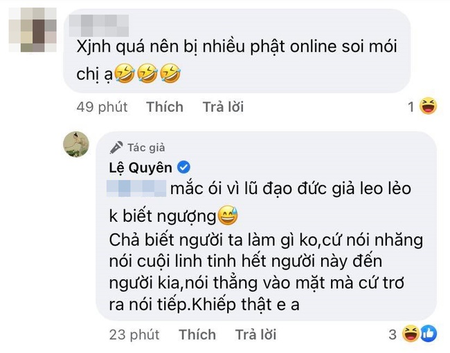 Cực căng: Lệ Quyên mắng anti-fan là &quot;lũ đạo đức giả không biết ngượng&quot; - Ảnh 4.