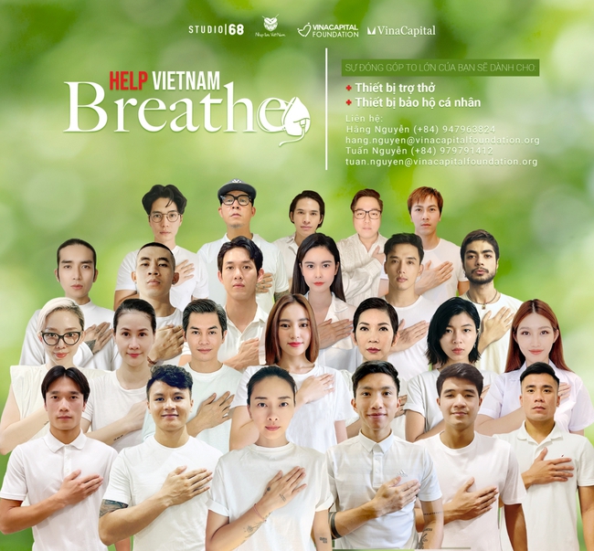 Nghệ sỹ và Cầu thủ đội tuyển Việt đồng loạt kêu gọi ủng hộ quỹ “Help Vietnam Breathe – Vì Nhịp Thở Việt Nam” - Ảnh 1.