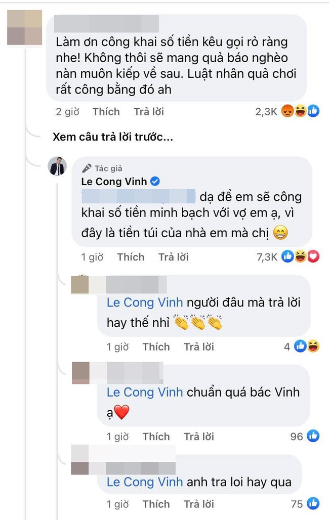 Màn đối đáp nhẹ nhàng mà sâu cay của Công Vinh khi bị đòi minh bạch tiền từ thiện, dọa sẽ gặp quả báo - Ảnh 2.